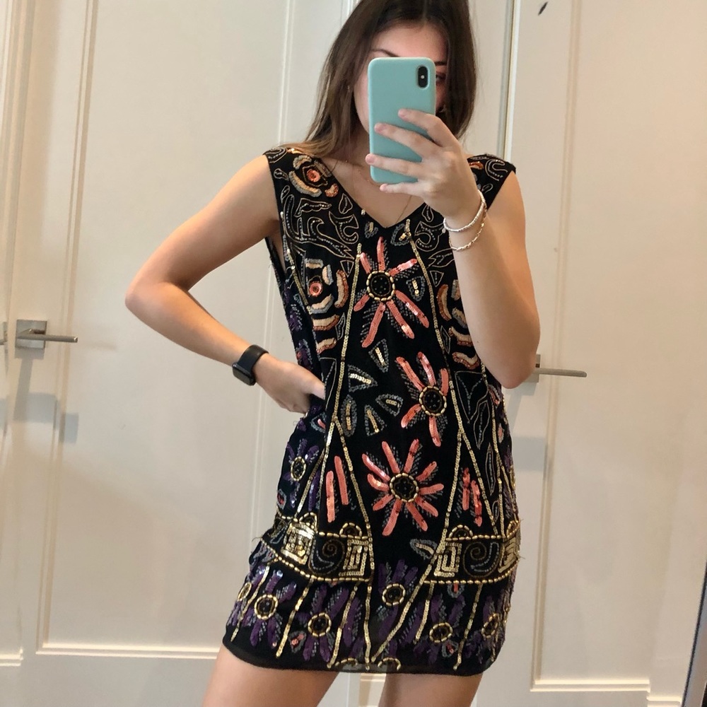 Free People Sequin Shift Dress